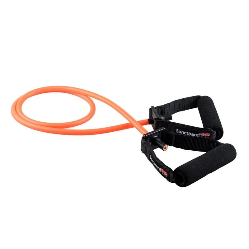 Sanctband Active Resistance Tubing with Handles EVOLVE Physiotherapy Whistler British Columbia